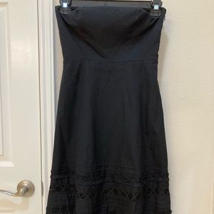 Nice Black Midi Dress with lace bottom SIZE 0